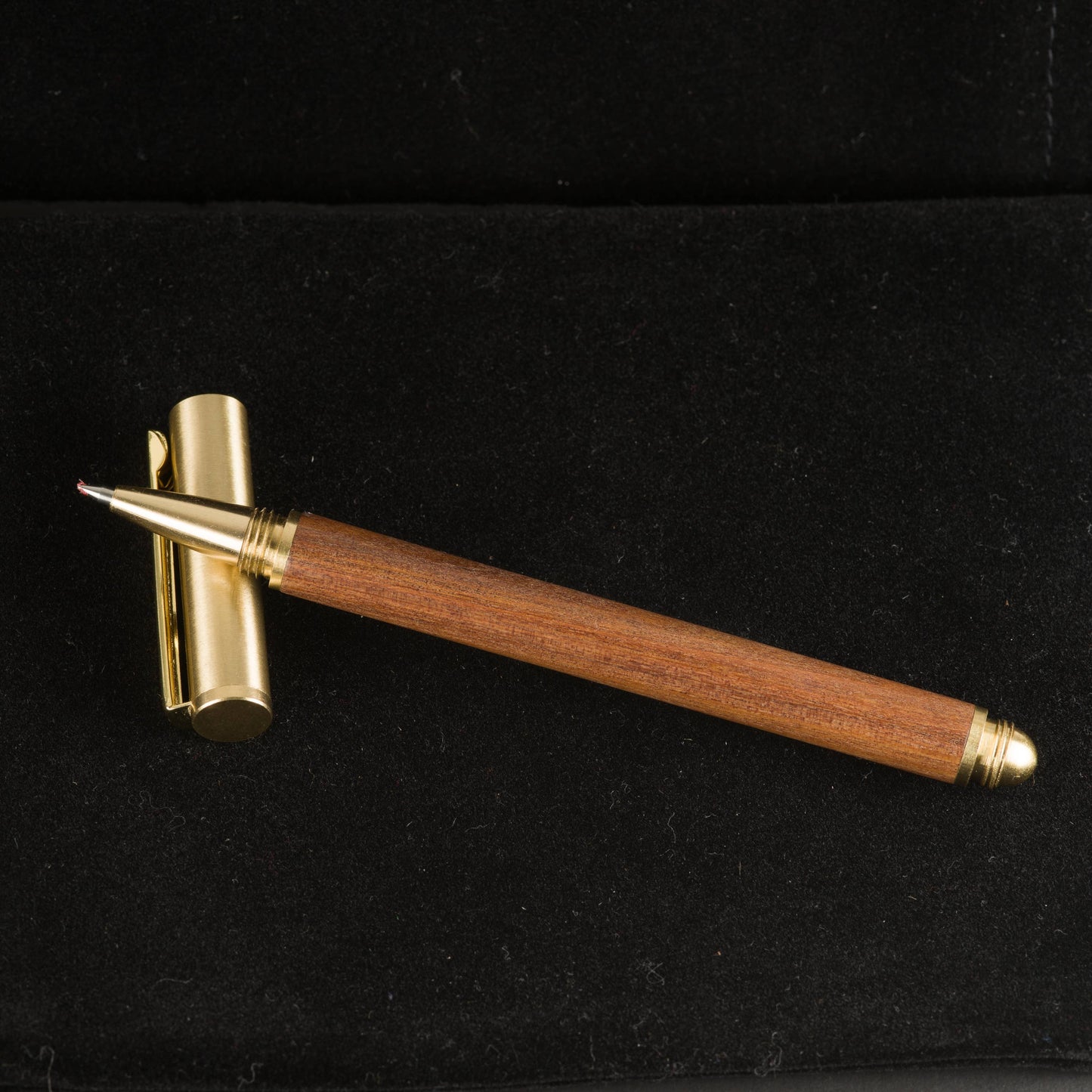 Brushed Brass & Wood Gel Pen