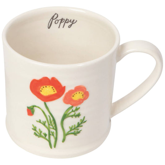 Poppy Embossed Mug (16oz)