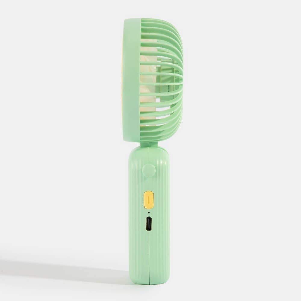Round Handheld Rechargeable Fan