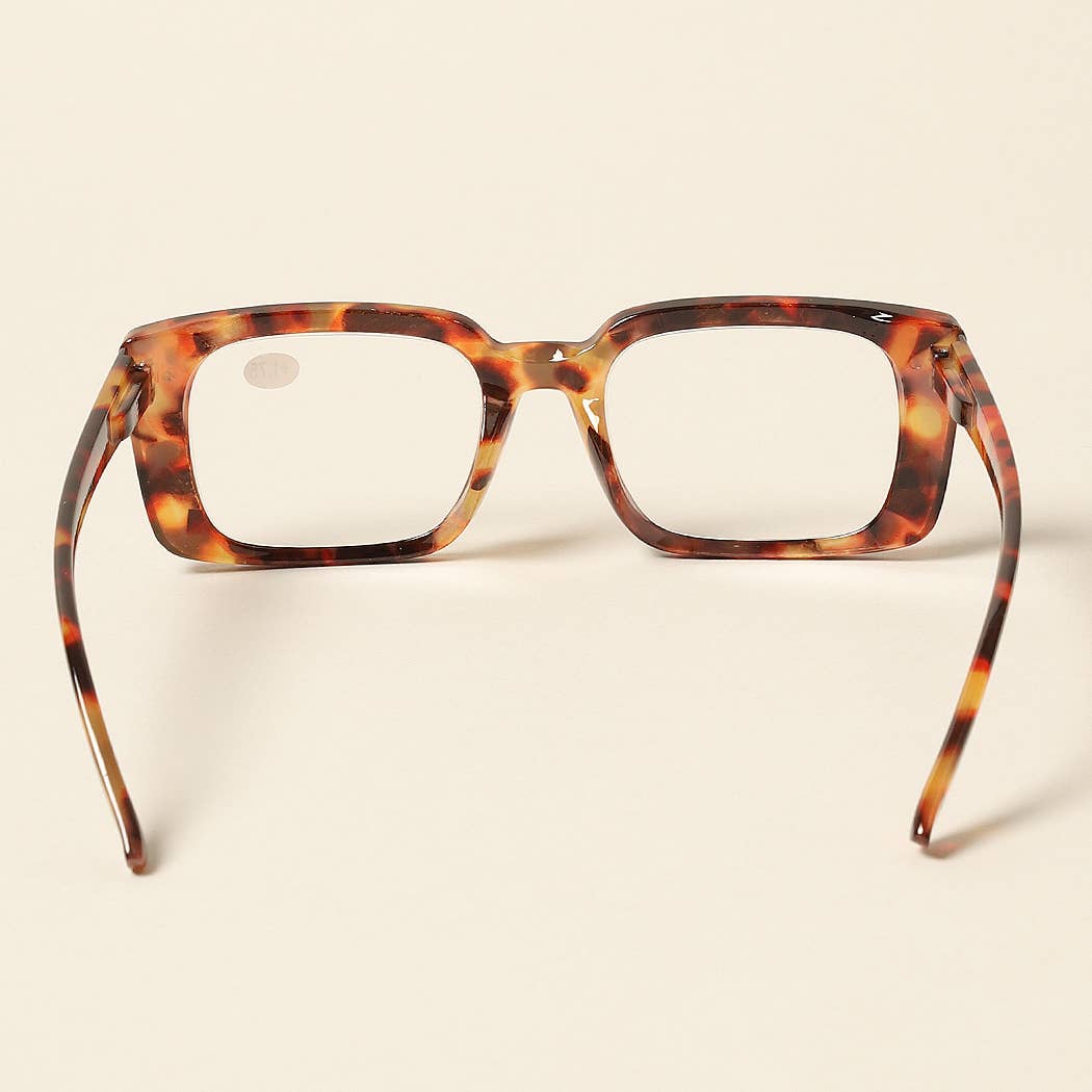 Tortoise Rectangle Reading Glasses