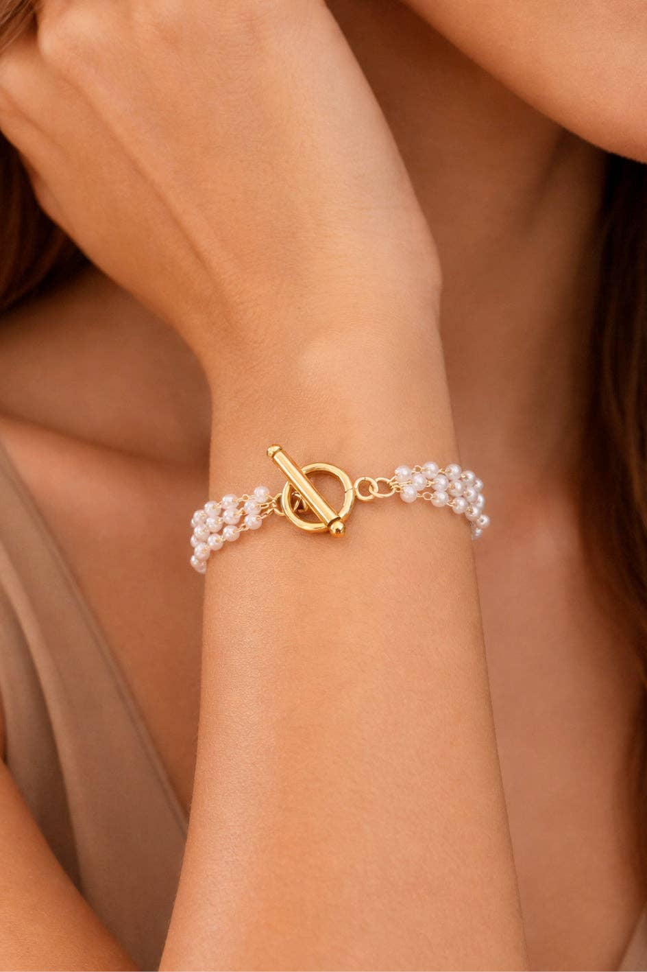18K Gold Plated Waterproof Stainless Steel Chain Bracelet