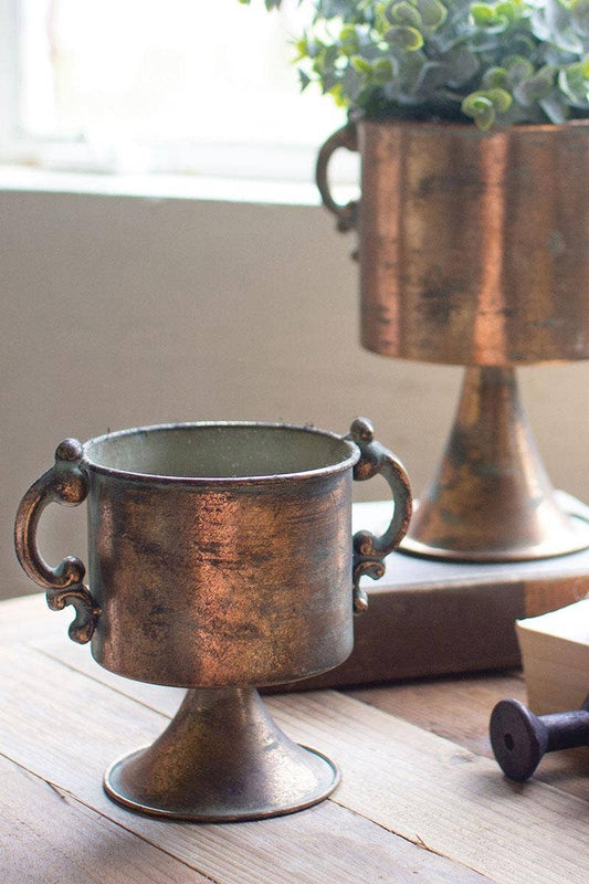 Antique Copper Finish Planter