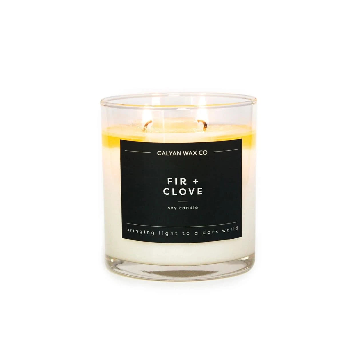 Fir + Clove Glass Tumbler Soy Candle