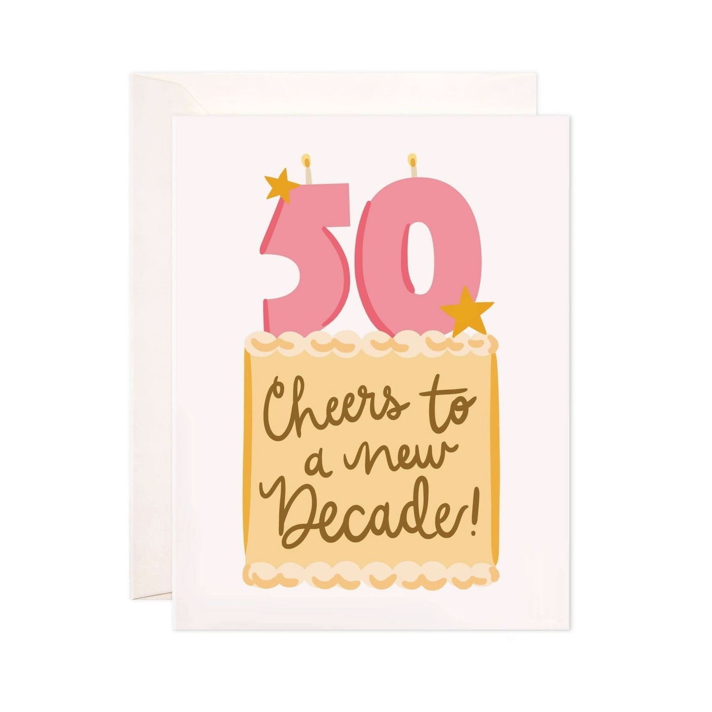 Fifty Cake Greeting Card - Purpose + Passion Boutique