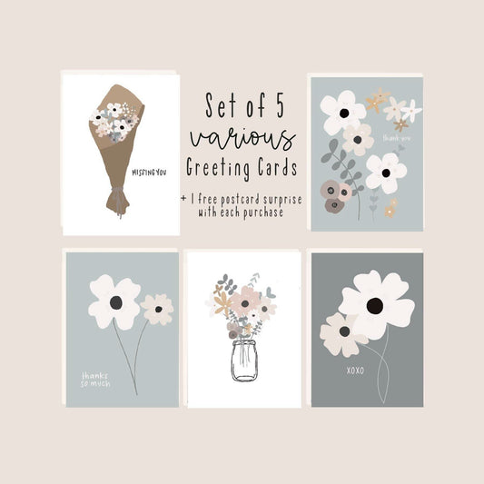 Floral Greeting Card Set - Purpose + Passion Boutique