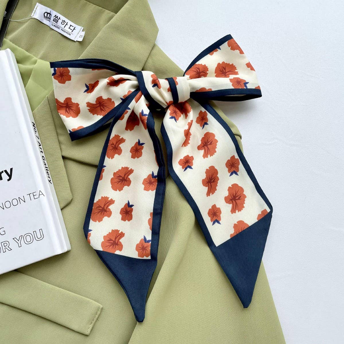 Flower Narrow + Long Scarf - Purpose + Passion Boutique