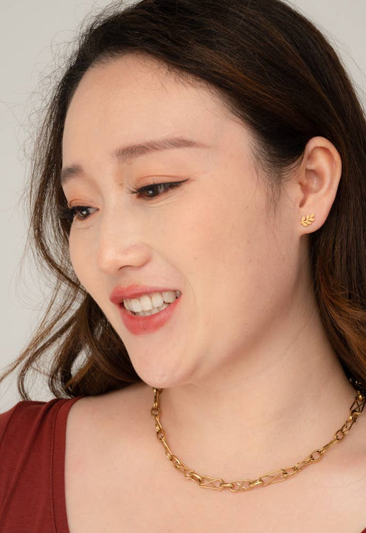 Frosted Rowen Stud Earrings - Purpose + Passion Boutique