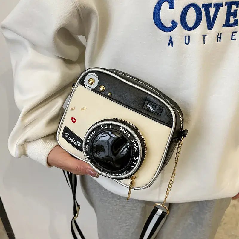 Fun Pink Camera Shaped Handbag Purse - Purpose + Passion Boutique