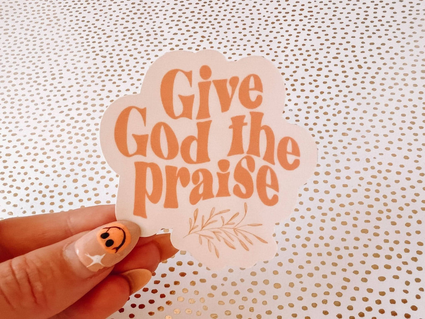 Give God The Praise Sticker - Purpose + Passion Boutique
