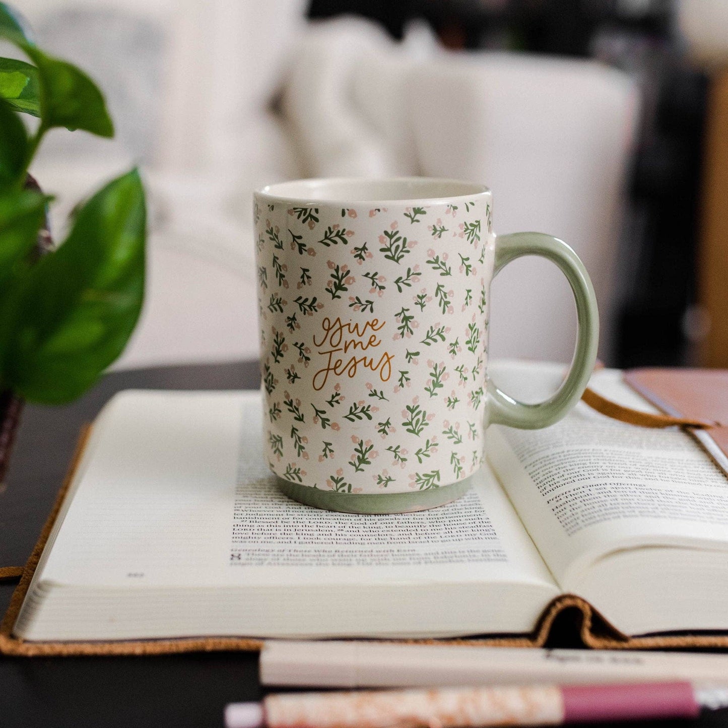 Give Me Jesus Floral Mug - Purpose + Passion Boutique