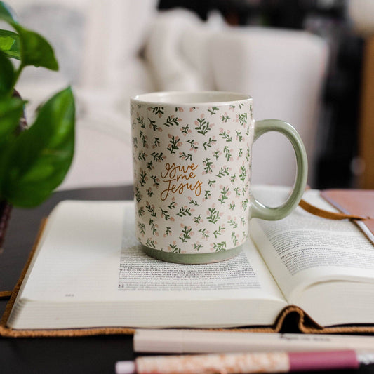 Give Me Jesus Floral Mug - Purpose + Passion Boutique