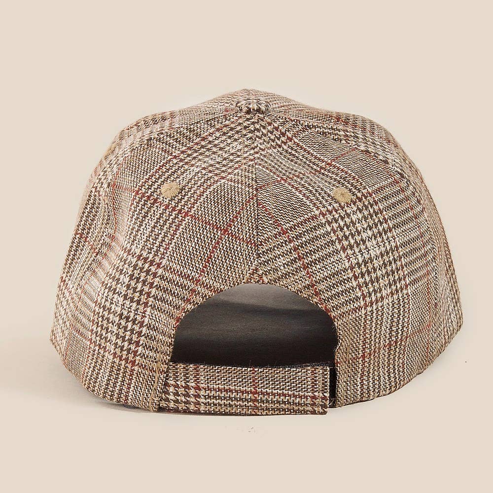 Glen Plaid Trucker Hat - Purpose + Passion Boutique