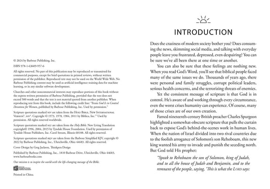 God Is in Control Devotions for Women - Purpose + Passion Boutique