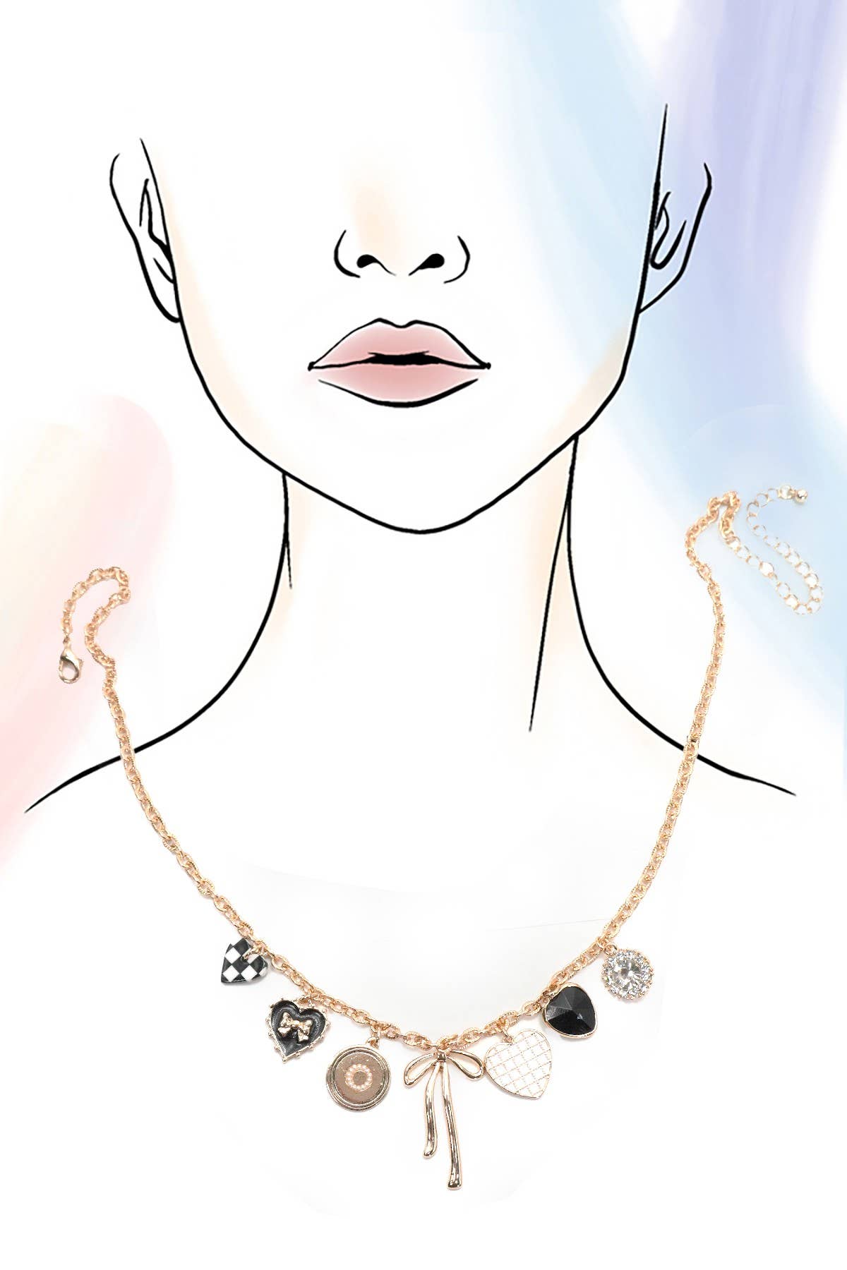 Gold Charm Necklace - Purpose + Passion Boutique