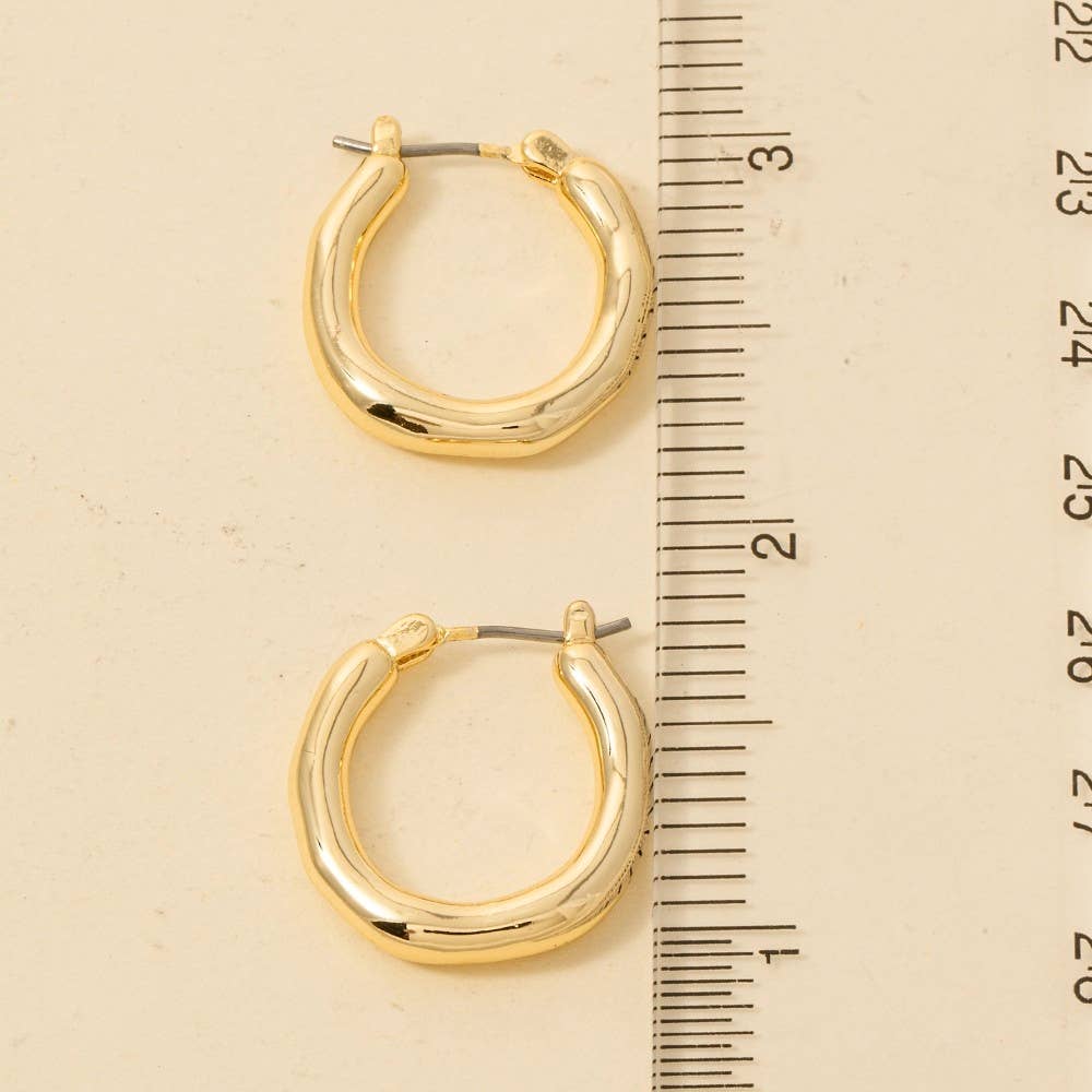Gold Dipped Chunky Hoop Earrings - Purpose + Passion Boutique