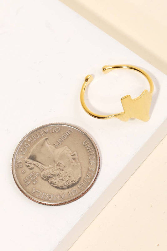 Gold Dipped Texas State Ring - Purpose + Passion Boutique