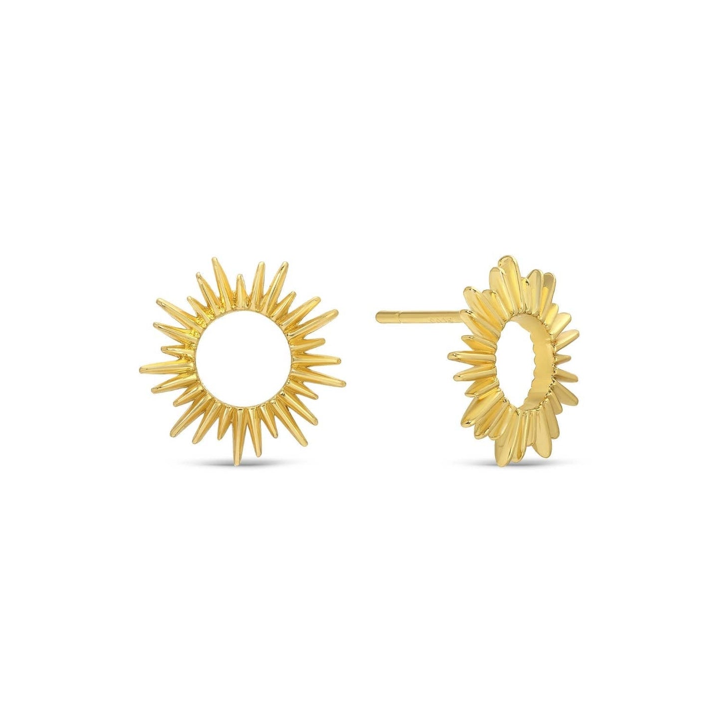 Gold Open Sun Studs - Purpose + Passion Boutique