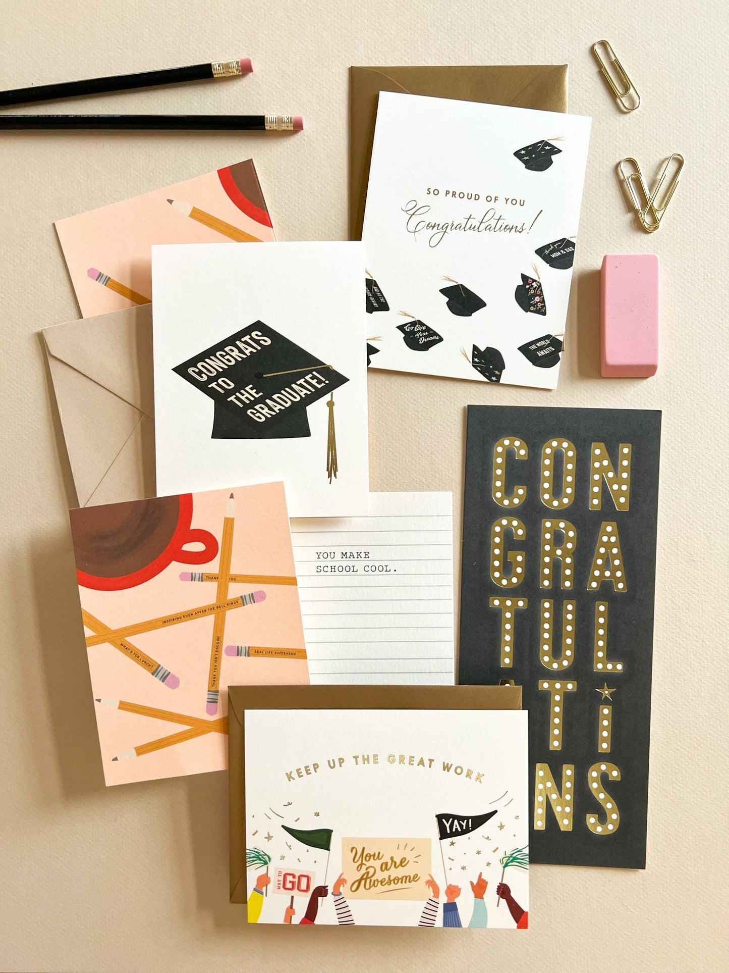 Graduate Hat Graduation Greeting Card - Purpose + Passion Boutique