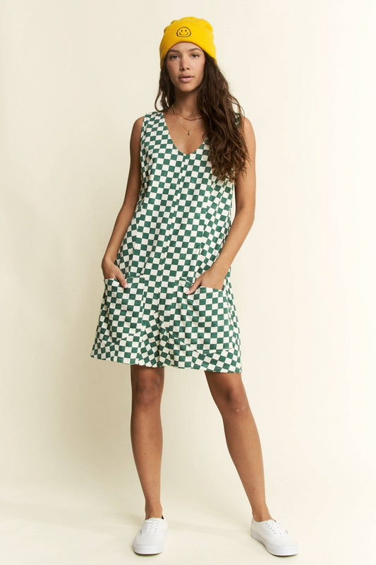 Green Plaid Print Shorts Romper - Purpose + Passion Boutique