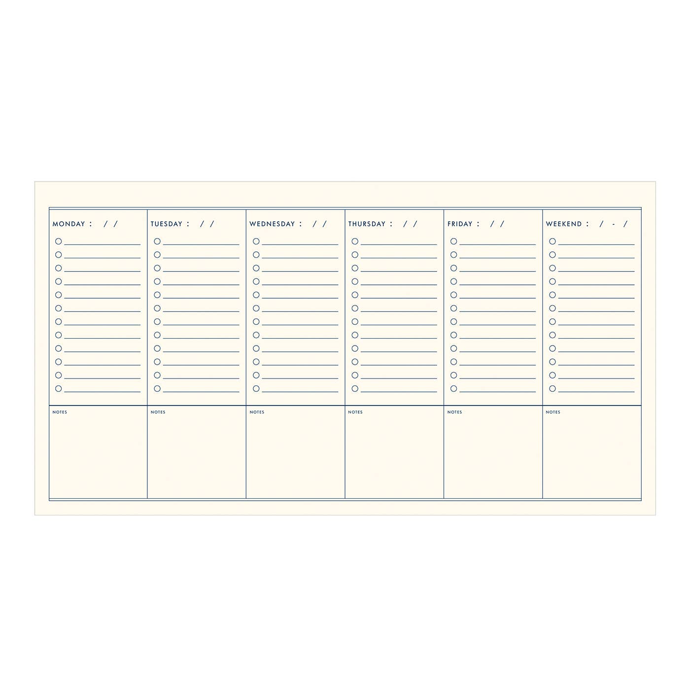 Grid Schedule Weekly Planner - Purpose + Passion Boutique