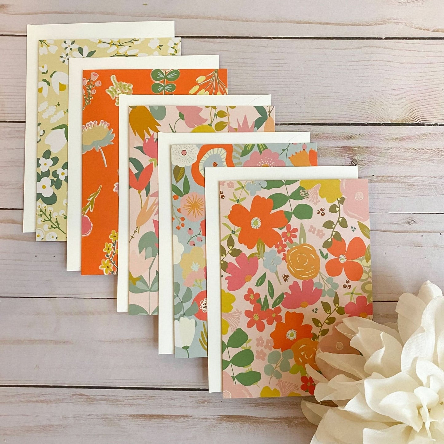 Hand Drawn Floral Greeting Card Set - Purpose + Passion Boutique
