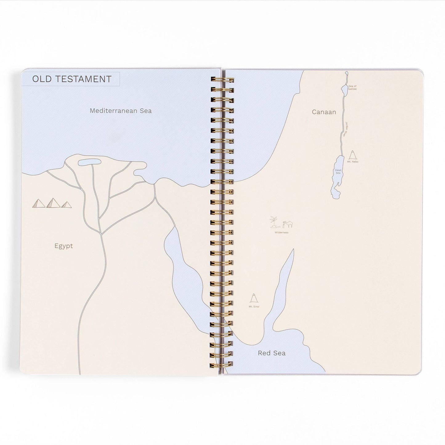 Happy Daisy Bible Study Notebook with Maps - Purpose + Passion Boutique