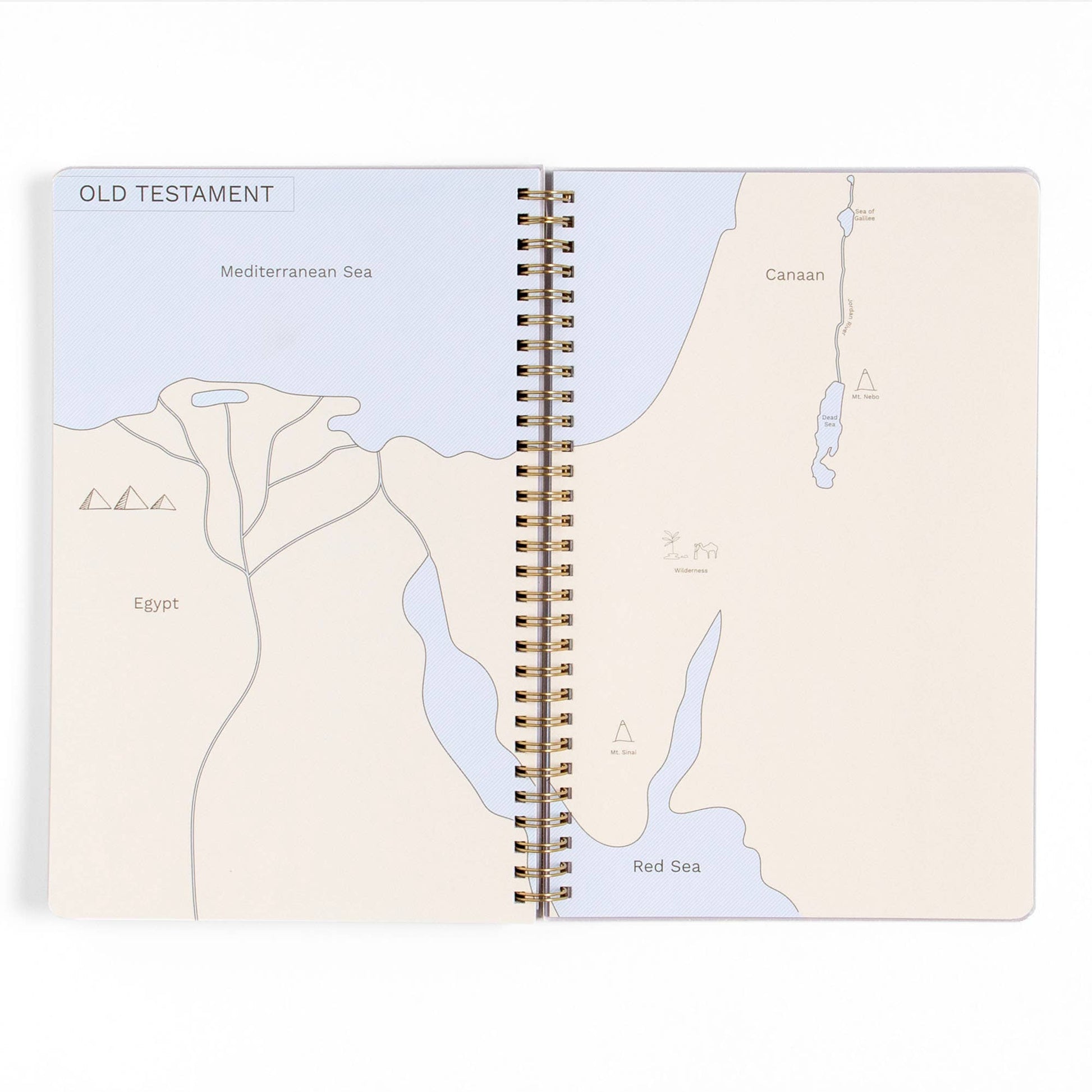Happy Daisy Bible Study Notebook with Maps - Purpose + Passion Boutique