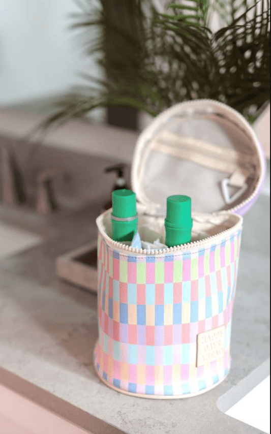 Happy Days Ahead Barrel Organizer Toiletry Bag - Purpose + Passion Boutique