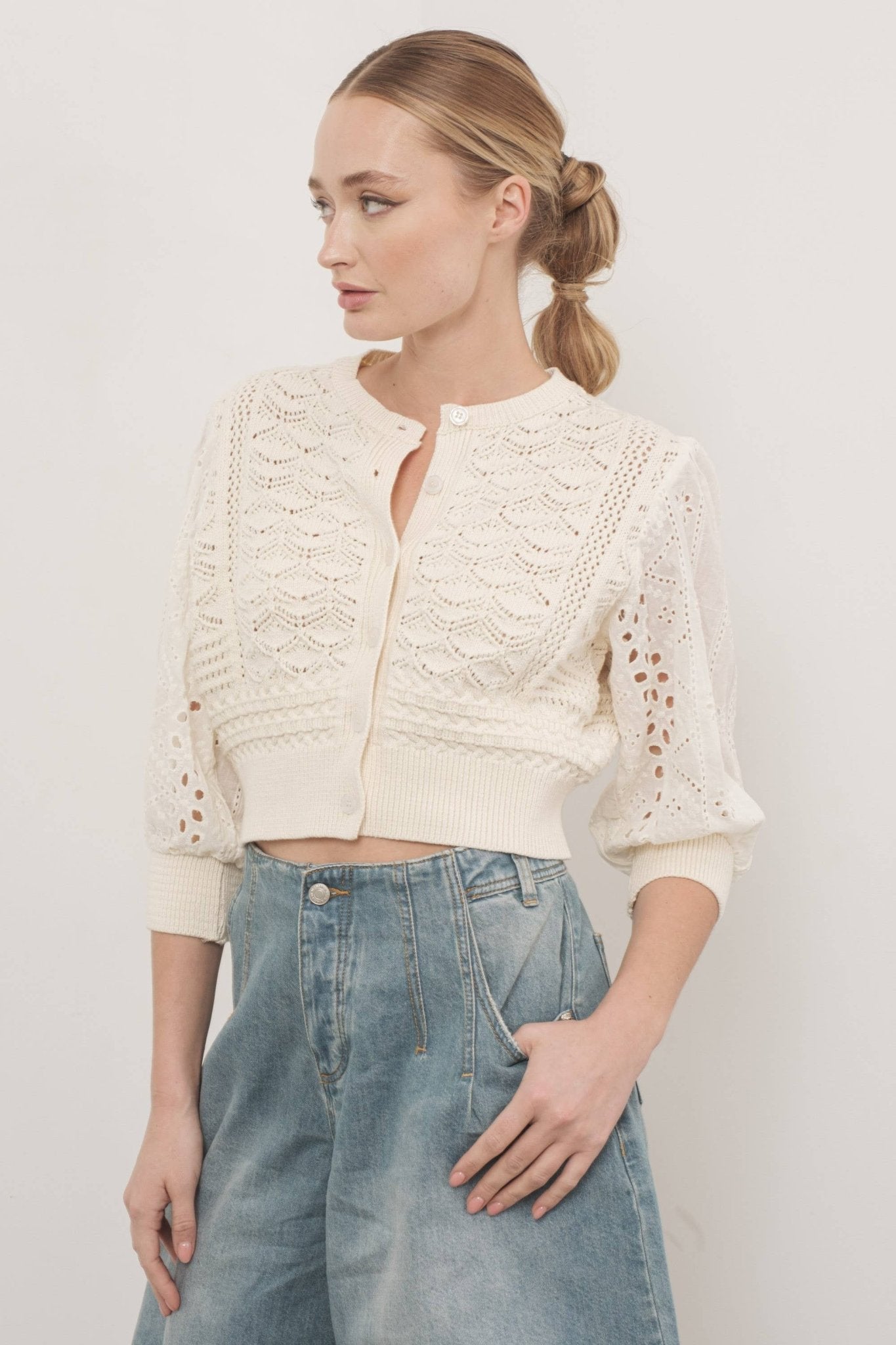 Hendry 3/4 Sleeve Cardigan - Purpose + Passion Boutique