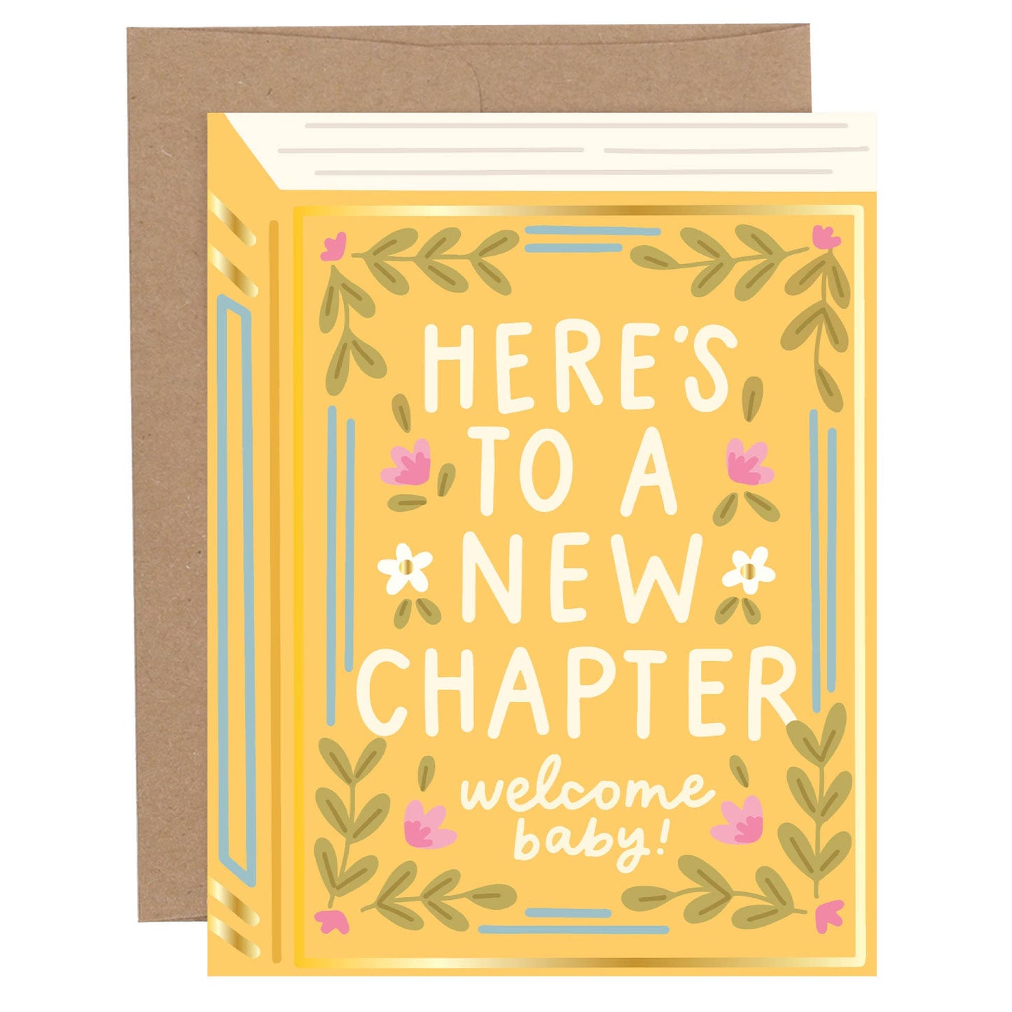 Here's To A New Chapter Baby Greeting Card - Purpose + Passion Boutique