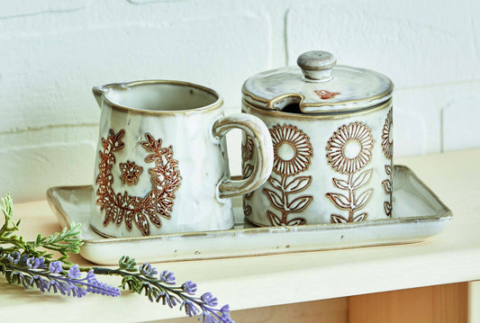 Honey Cream & Sugar Tray (Set of 3) - Purpose + Passion Boutique