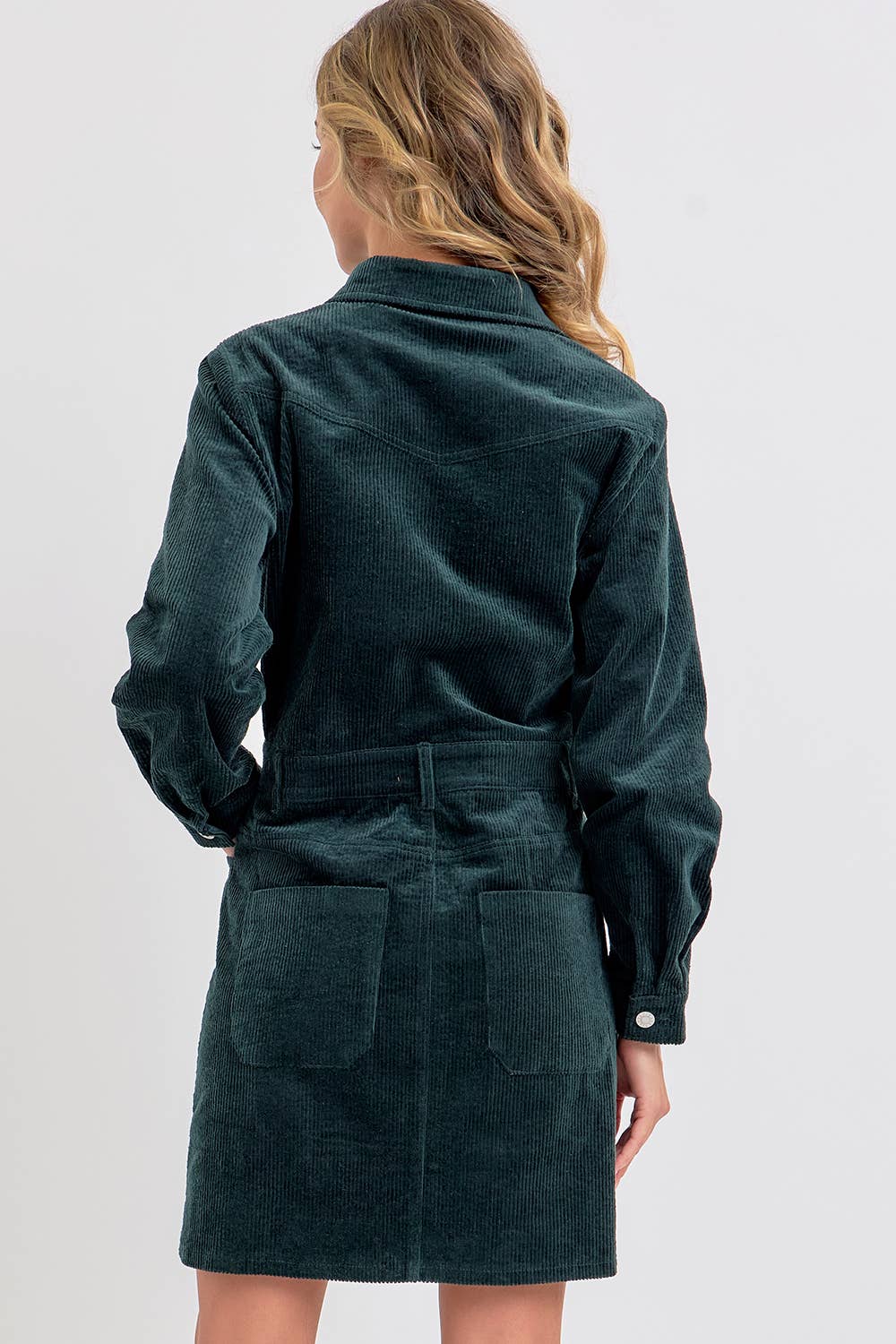 Hunter Corduroy Mini Dress - Purpose + Passion Boutique