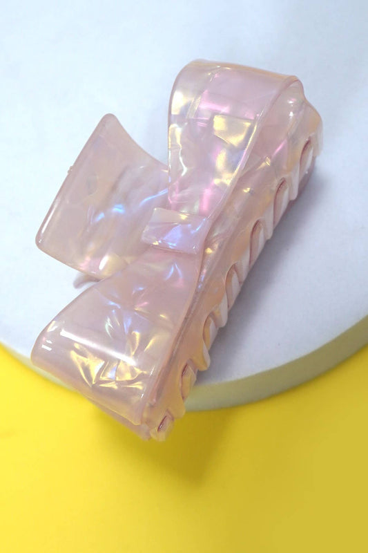 Iridescent Bow Hair Claw Clips - Purpose + Passion Boutique