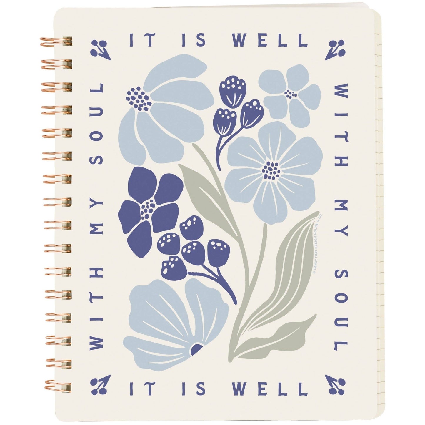 It Is Well With My Soul Spiral Notebook - Purpose + Passion Boutique
