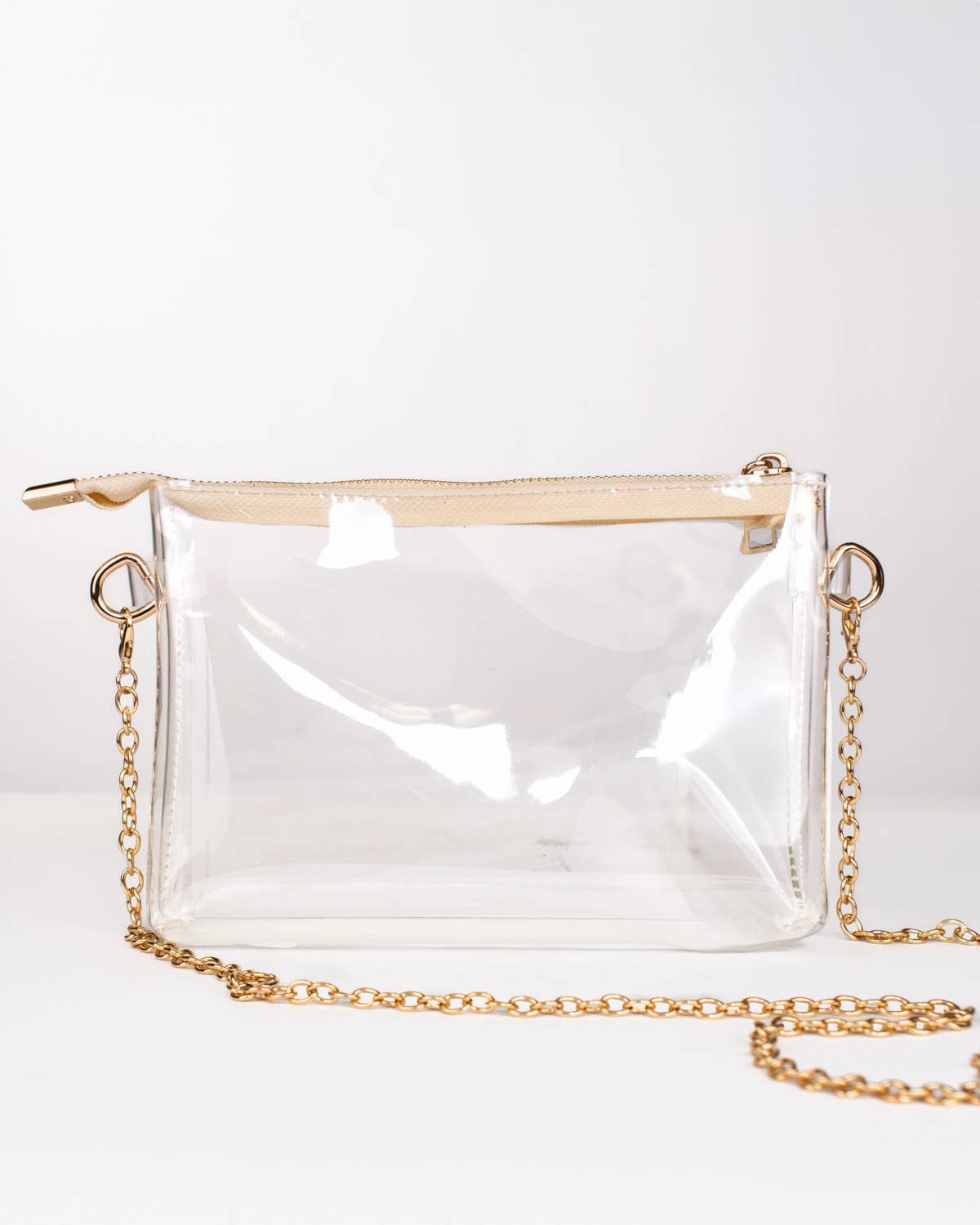 Josie Clear + Gold Crossbody - Purpose + Passion Boutique