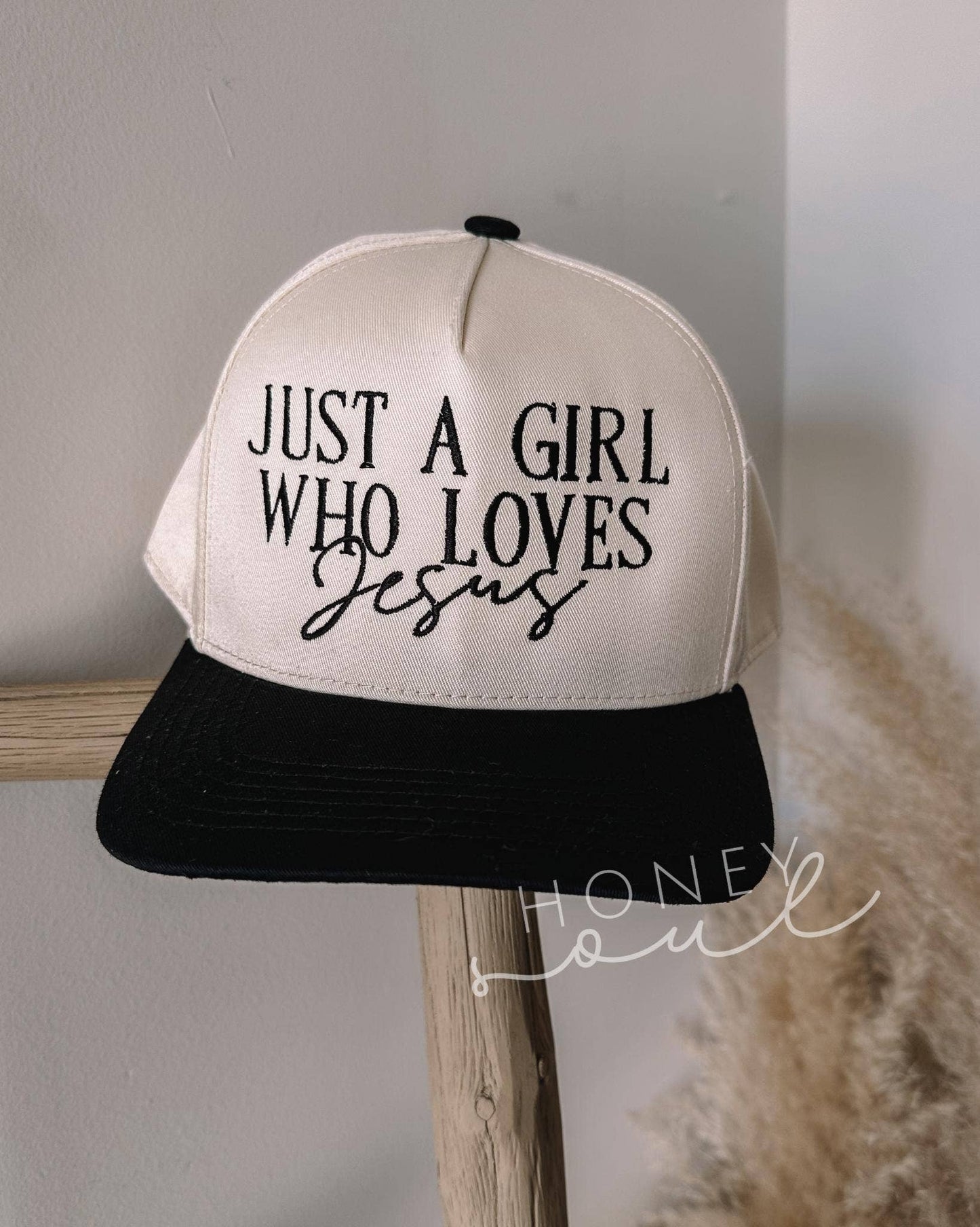 Just A Girl Who Loves Jesus Trucker Hat - Purpose + Passion Boutique
