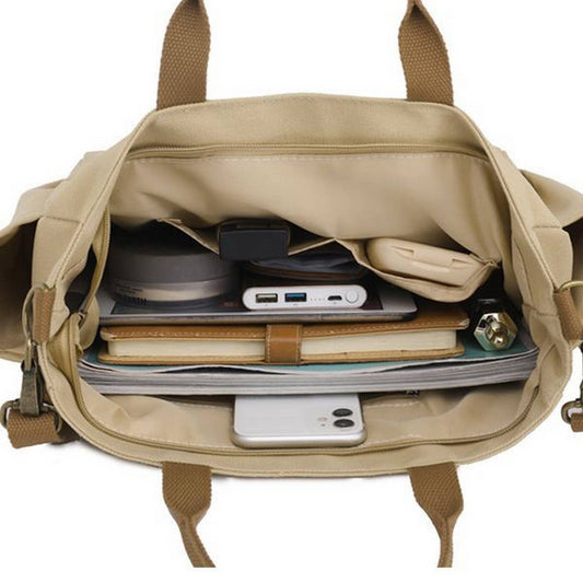 Khaki Underarm Messenger Bag - Purpose + Passion Boutique