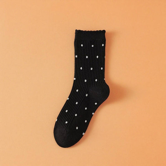 Lace Polka Dot Comfort Breathable Socks - Purpose + Passion Boutique