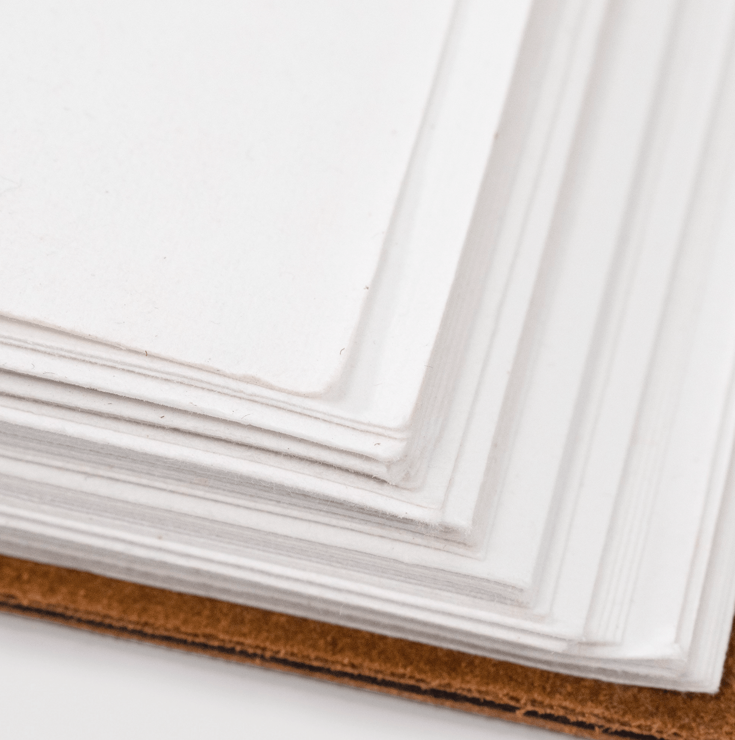 Large Taupe Suede Leather Journal w/ Organic Cotton Paper - Purpose + Passion Boutique