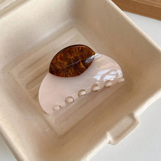 Large Wood Accent Hair Claw - 3" - Purpose + Passion Boutique