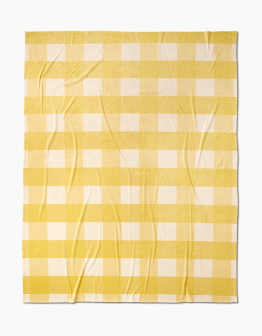 Lemonade Gingham Butter Blanket - 50"x60" - Purpose + Passion Boutique