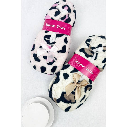 Leopard Soft Non Slip Winter Slipper - Purpose + Passion Boutique