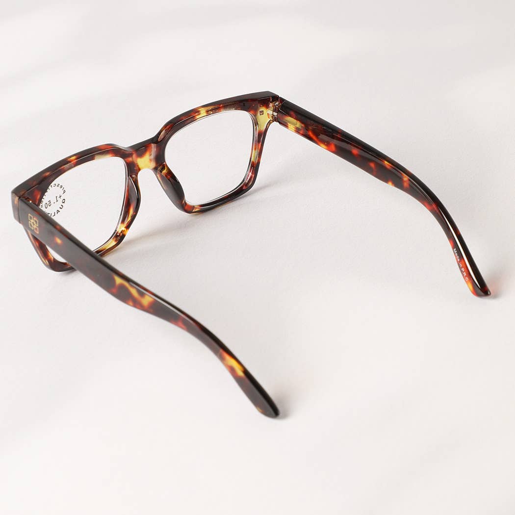 Leopard Square Glasses Frame Reading Glasses - Purpose + Passion Boutique