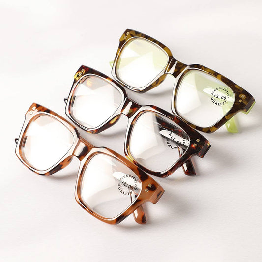 Leopard Square Glasses Frame Reading Glasses - Purpose + Passion Boutique