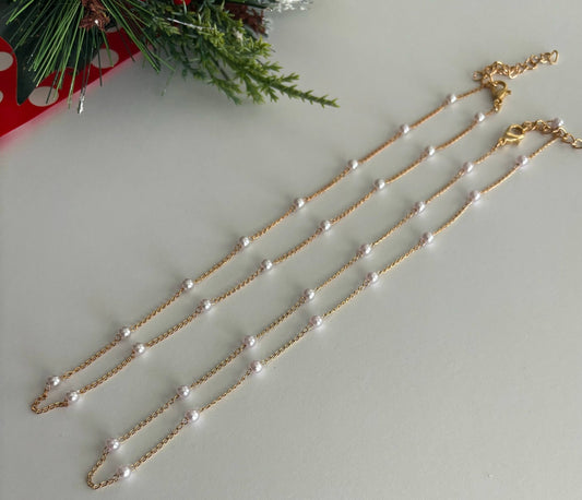 Merry Christmas Pearl Necklace on Card Gift - Purpose + Passion Boutique