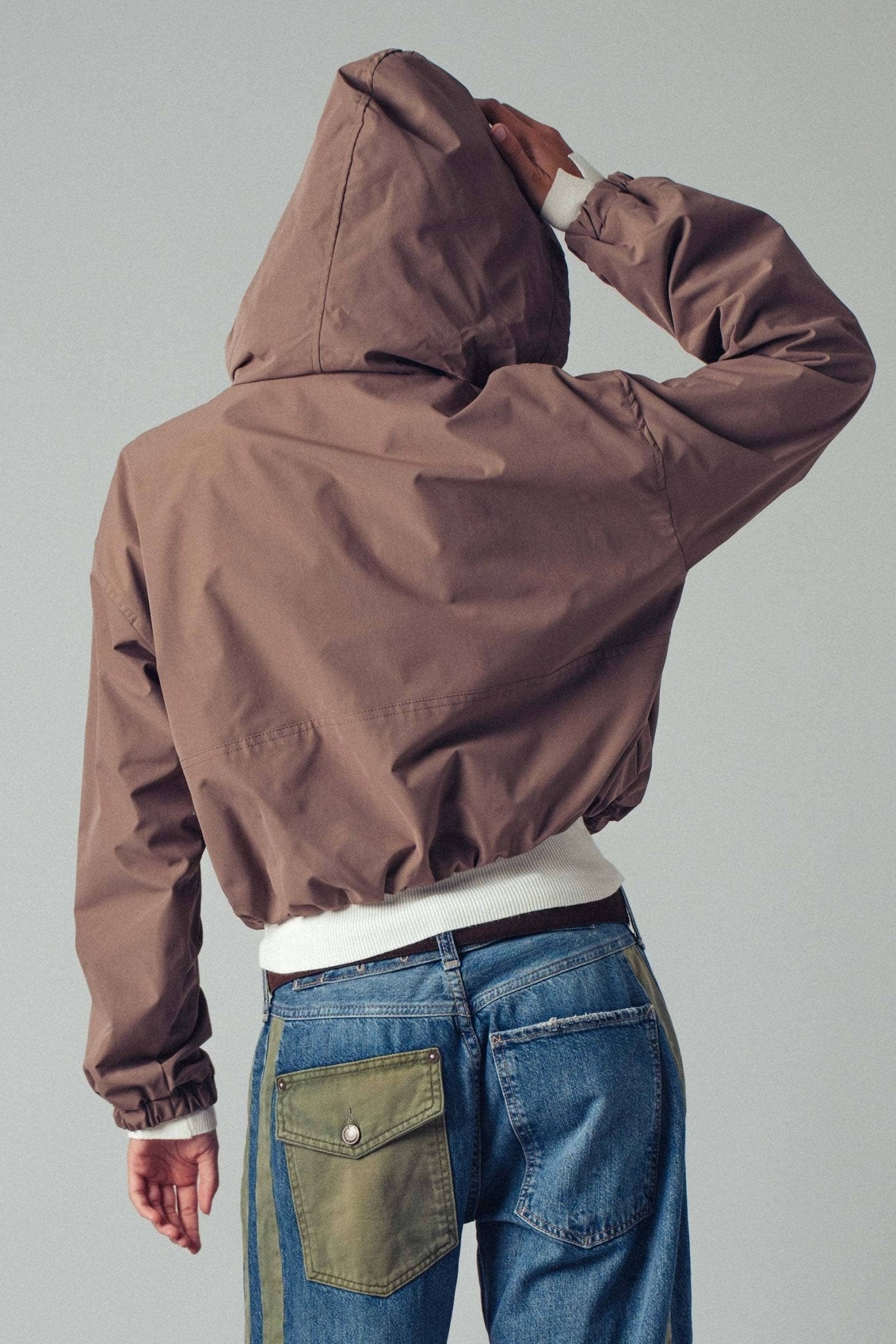 Mocha Matte Drawstring Hooded Everyday Jacket - Purpose + Passion Boutique