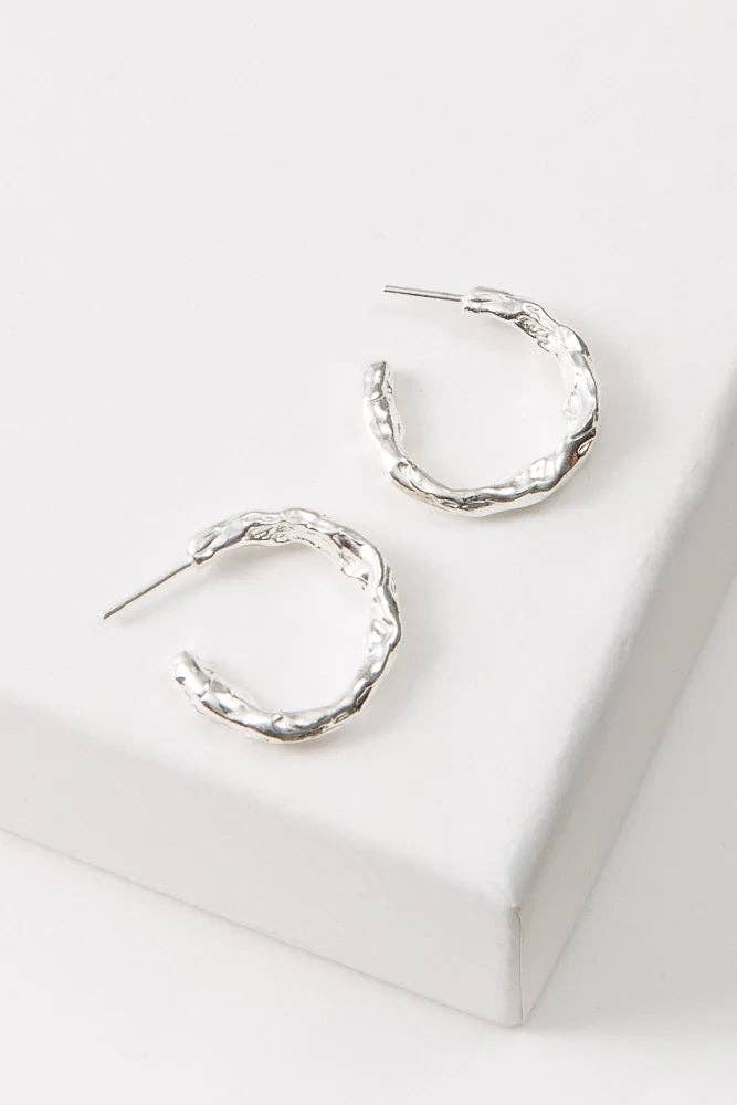Molten Metal Hoops - Purpose + Passion Boutique