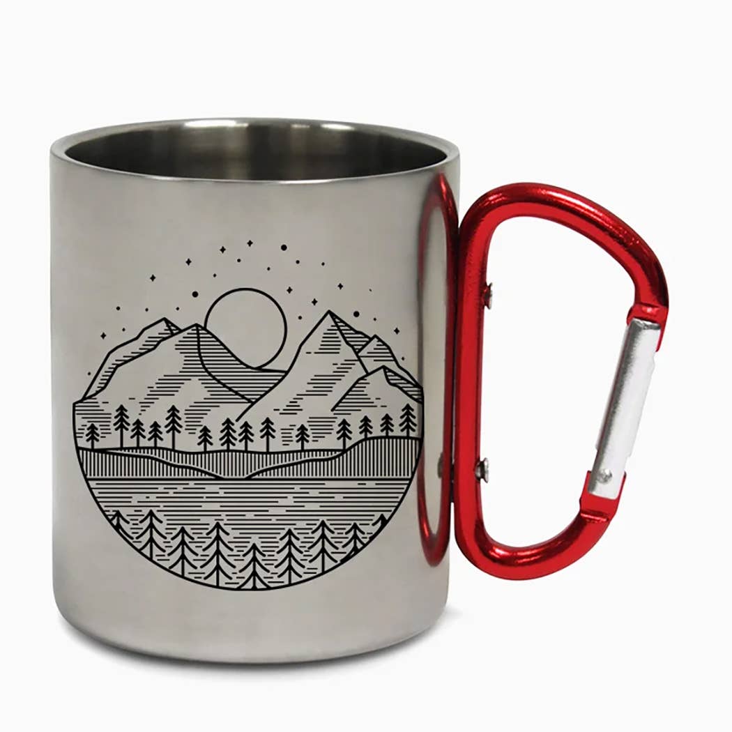 Mountain Line Carabiner Steel Camping Mug - Purpose + Passion Boutique