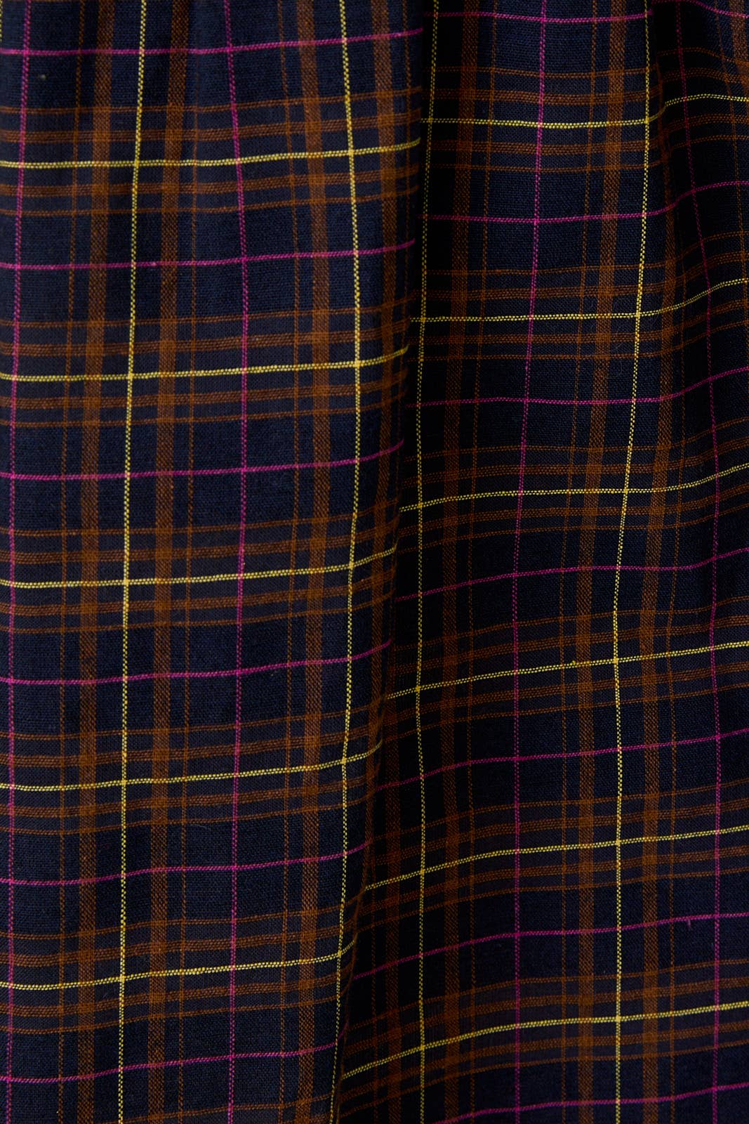 Navy Plaid Ruffle Smocked Dress - Purpose + Passion Boutique