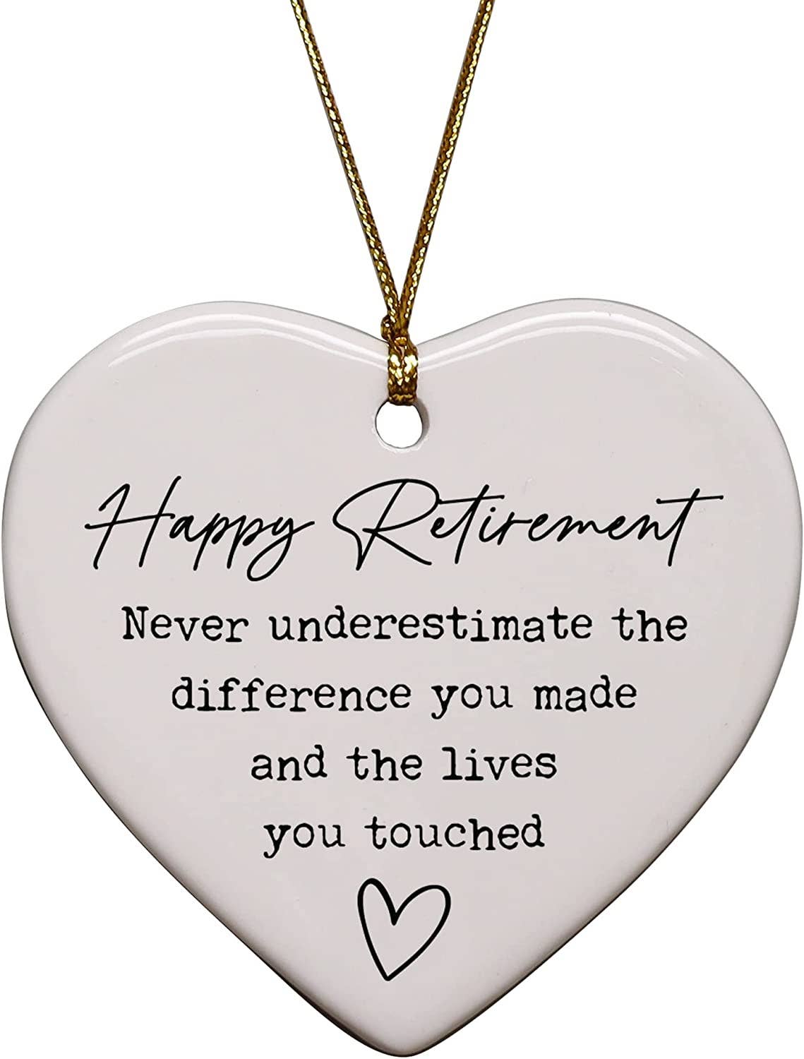 Never Underestimate The Difference You Made Heart Ornament - Purpose + Passion Boutique